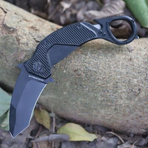 groß Karambit Klappmesser Kampftaschenmesser Einhandmesser Glasbrecher Knife US - Bild 1 von 6