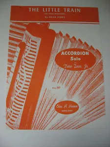 The Little Train Erich Storz Accordion Solo Sheet Music Pietro Deiro Jr Vintage - Picture 1 of 3