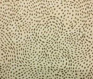 HOME ACCENTS PEBBLES BISCUIT BEIGE CHEETAH ANIMAL PRINT FABRIC BY THE YARD 54"W - Picture 1 of 6