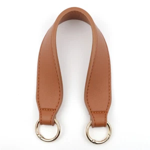 1X Solid Thick PU Leather Bag Handle Accessories Wide bag Strap with Spring Ring - Picture 1 of 20
