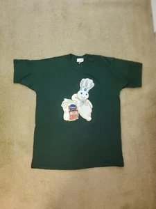 1996 Pillsbury Doughboy T- Shirt Romans Hunter Green - Picture 1 of 9
