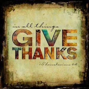 Stampa artistica Fall Give Thanks Sally Barlow 12x12 - Foto 1 di 1
