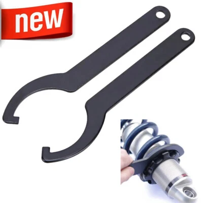 2X Wrench Set C Clamp Shock Spanner Adjustable For Motorcycle ATV UTV Suspension - Image 1 of 4