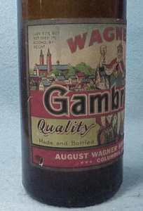 Bottiglia di birra Wagners Gambrinus IRTP 1935 - Columbus, OH - Foto 1 di 1