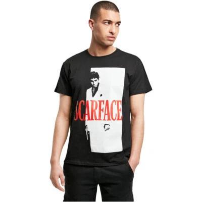 Merchcode Scarface Logo Tee Homme Haut T-Shirt Film Hollywood Coton - Image 1 of 4