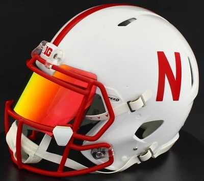 NEBRASKA CORNHUSKERS NCAA Riddell Speed Full Size AUTHENTIC Football Helmet - Image 1 of 4