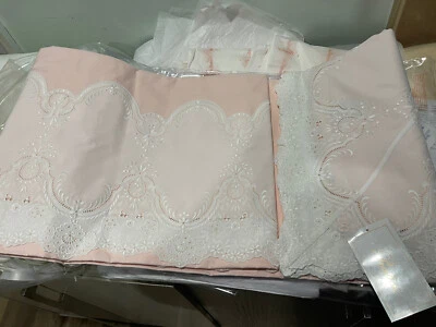 Funda nórdica Pratesi Italia $4800 nueva con etiquetas 1 pieza Queen Fontana di Trevi rosa/blanco ÚLTIMA Foto 1 de 4