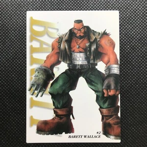 Barett Wallace Final Fantasy VII FF7 Made In Japan 1997 carddass BANDAI F/S - Picture 1 of 4