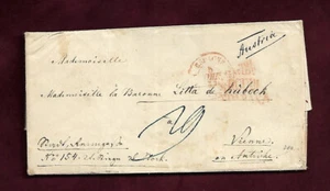 1851 Espana Vorphilatelie AND BAXA Baronne Litta de Lübeck Vienne Siegel ; 61891 - Bild 1 von 2