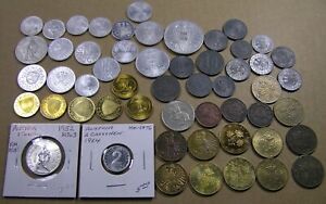 Austria Lot of 54 Coins, Oldest date 1859, some UNC & Proof & Circ