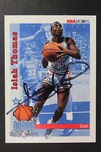 Isiah Thomas Signed 1992 SkyBox Hoops Autographed #303 NBA All Star Card