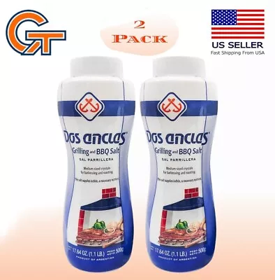 Dos Anclas Sal Parrillera 2 Pack | Grilling and BBQ Salt 17.64 Oz (1.1 LB ) - Image 1 of 4
