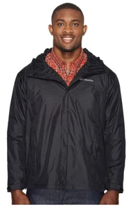 Columbia Mens Big & Tall Watertight II Packable Rain Jacket BLK 1X - Picture 1 of 11