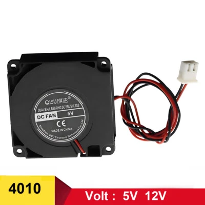 4010 Radial Blower DC Brushless 5V 12V Ultra-Quiet Cooling Fan PWM-40 x40 x10mm - Image 1 of 4