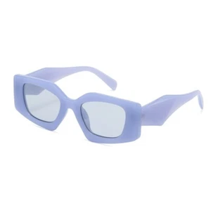 Sunglasses Women Oceanic Blue Lens Trendy Cat Eye Frame Female Lentes Azules New - Picture 1 of 1