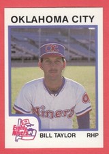 1987 Minor League ProCards # 157 Bill Taylor - Oklahoma City Eighty Niners