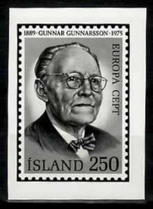 Photo Essay, Iceland Sc529 Europa, Writer Gunnar Gunnarsson (1889-1975). - Picture 1 of 1