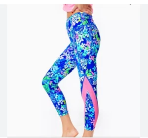 Lilly Pulitzer Weekender High Rise Leggings Social Sunset Größe SMALL NEU Neu mit Etikett - Bild 1 von 4