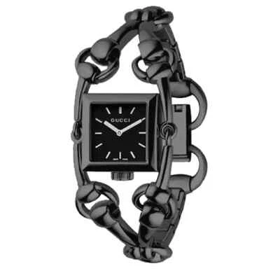 Relógio da moda feminino Gucci YA116515 Signoria 116.5 Series mostrador preto pulseira de aço - Imagem 1 de 3
