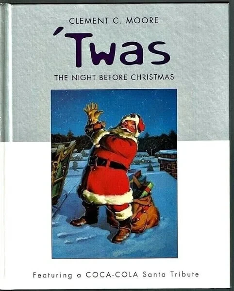 2001 Twas The Night Before Christmas Clement Moore Santa Hallmark Hardcover