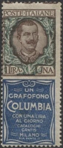 KÖNIGREICH - 1924/25 Werbung, 1 L. Columbia - (296/FM23) - Bild 1 von 1