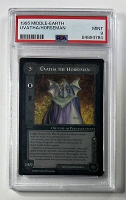 Uvatha the Horseman MECCG The Wizards Limited Middle-Earth CCG PSA 9 Mint POP 1 - Image 1 of 3