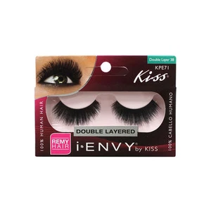 Pestañas Kiss i-Envy 100% Humano Remy Tira Larga de Doble Capa KPE71 - Imagen 1 de 1