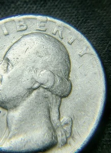 1973 Washington Quarter Dollar Rare Coin Circulated No Mint Mark Rim Error - Picture 1 of 7