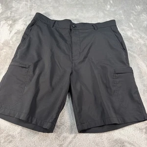 Chaps Golf Shorts Mens 34 Stretch Performance 78 Cargo Pockets Black 9 in - Picture 1 of 9
