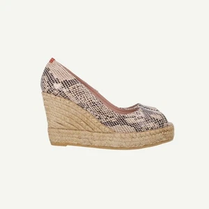 Penelope Chilvers Womens Neutral Heeled Espadrilles Shoes EU 40 UK 7 - Picture 1 of 16