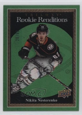 2023 Upper Deck Trilogy Rookie Renditions Green /99 Nikita Nesterenko #RR-26 RC - Image 1 of 2