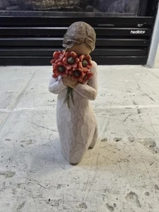 Willow Tree Surrounded By Love Figur Frau mit Blumen Demdaco 5" 2009 Statue - Bild 1 von 7