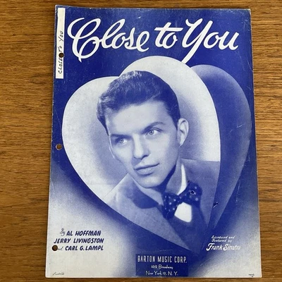 Partituras Close to You ~ Frank Sinatra ~ 1943 ~ Barbelle ~ Hoffman ~ Livingston ~ Lámpara Foto 1 de 3