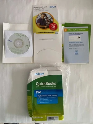 INTUIT QuickBooks Pro 2012 for Windows ( Box being crushed Flat , NEW, open ) - Image 1 of 4