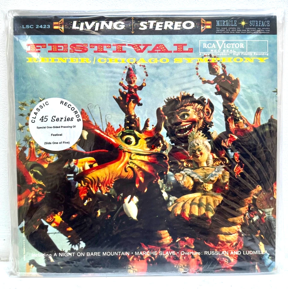 REINER  CHICAGO SYMPHONY ORCHESTRA Festival RCA VICTOR LSC 2423 45RPM 5XLP NEW - Image 1 of 2