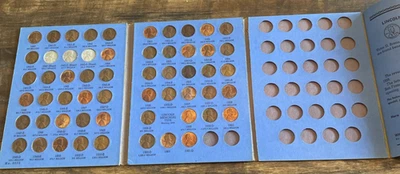 Libro de colección de centavos Lincoln Head número 2 álbum 56 monedas completo Foto 1 de 4