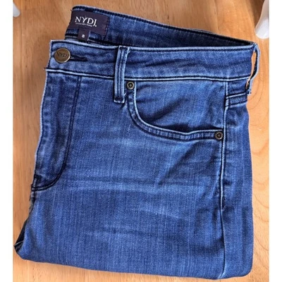 NYDJ Alina Legging Jeans Dark Wash Stretch size 8 High Waist Lift Tuck - Image 1 of 4