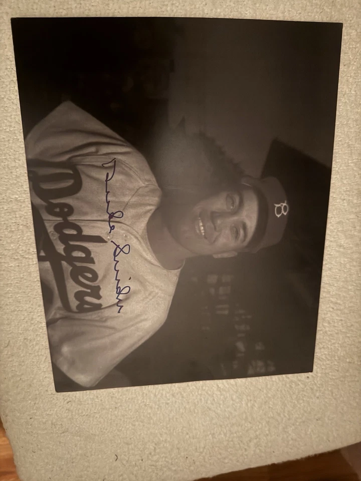Brooklyn Dodgers Hall Of Fame Duke Snyder Signed 8 X 10 Vintage Starting $.99 - Image 1 of 3