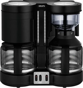Krups Duothek KM8508 1 l Kaffeemaschine, schwarz, 2200 W, Glas B-WARE - Bild 1 von 10