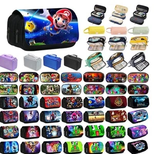 Back to School Pencil Case Cartoon Stationary Bag Pen Pouch Makeup Bag& - Picture 1 of 58