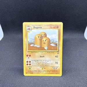 2000 Pokemon Classic - Base Set 2 Dugtrio #23 Heavy Play - Picture 1 of 2