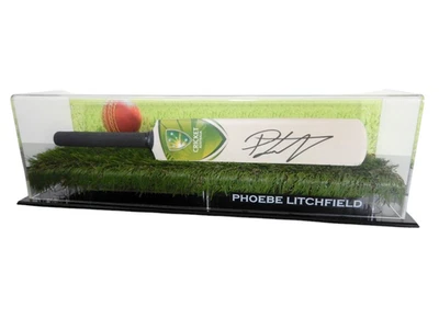 Signed Phoebe Litchfield Cricket Australia Mini Bat - Proof COA - Sydney Thunder - image 1 of 4