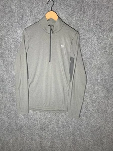 Pullover Mountain Hardwear Para Hombres Gris Medio 1/4 Cremallera Ligero Elastizado Senderismo - Imagen 1 de 15
