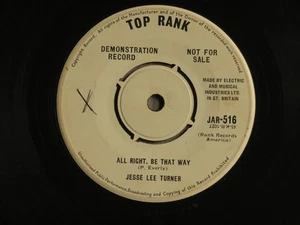 Jesse Lee Turner – Do I Worry (Yes I Do), Promo, Top Rank Records - Picture 1 of 2