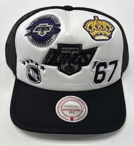 NEU MITCHELL & NESS NHL GRIDLOCK TRUCKER LA KINGS DRUCKKNOPFLASCHE KAPPE MÜTZE GORRA - Bild 1 von 4