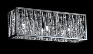 Z-Lite 872CH-3V-LED Terra 3 Light 16"W Compliant Crystal Bath - Chrome - Picture 1 of 1