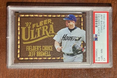 1997 Ultra Jeff Bagwell🚀 Fielder's Choice PSA 8.5🚨NM-MINT+💎Rare⭐️1:144🧨 - Изображение 1 из 3