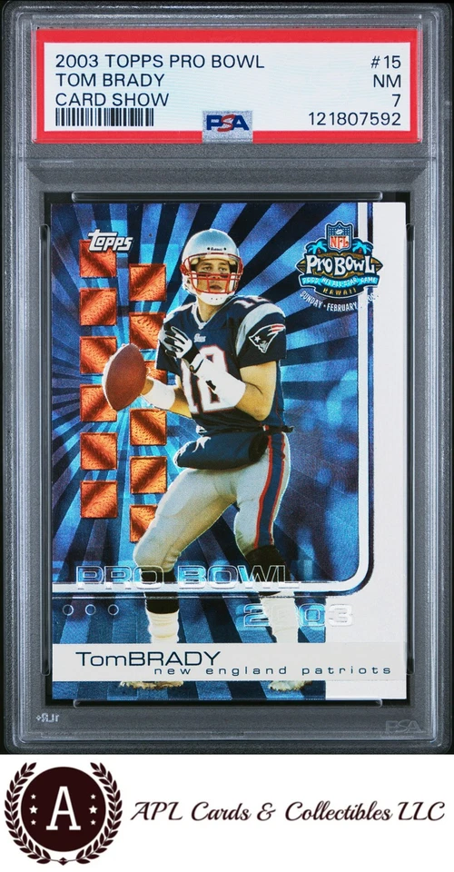 Topps Pro Bowl Card Show #15 2003 Tom Brady PSA 7 Foto 1 de 2