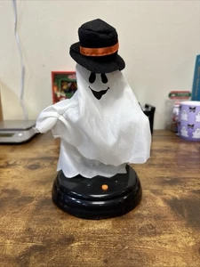 Sombrero de copa vintage Gemmy animado Grave Ravers fantasma Halloween mesa funciona - Imagen 1 de 7