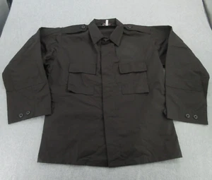 Tru Spec Shirt Mens Large Black Tactical Ripstop Long Sleeve Button Up Adult L - Picture 1 of 11